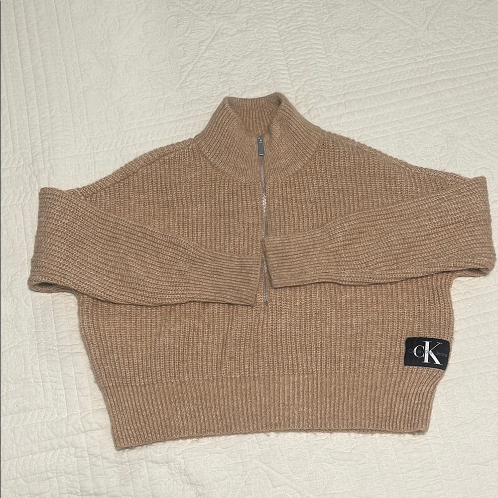 Calvin Klein Women's Quarter Zip Sweater